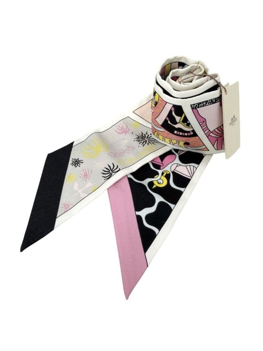 Hermes Scarf Twilly Factory Suit Items Silk Multicolor